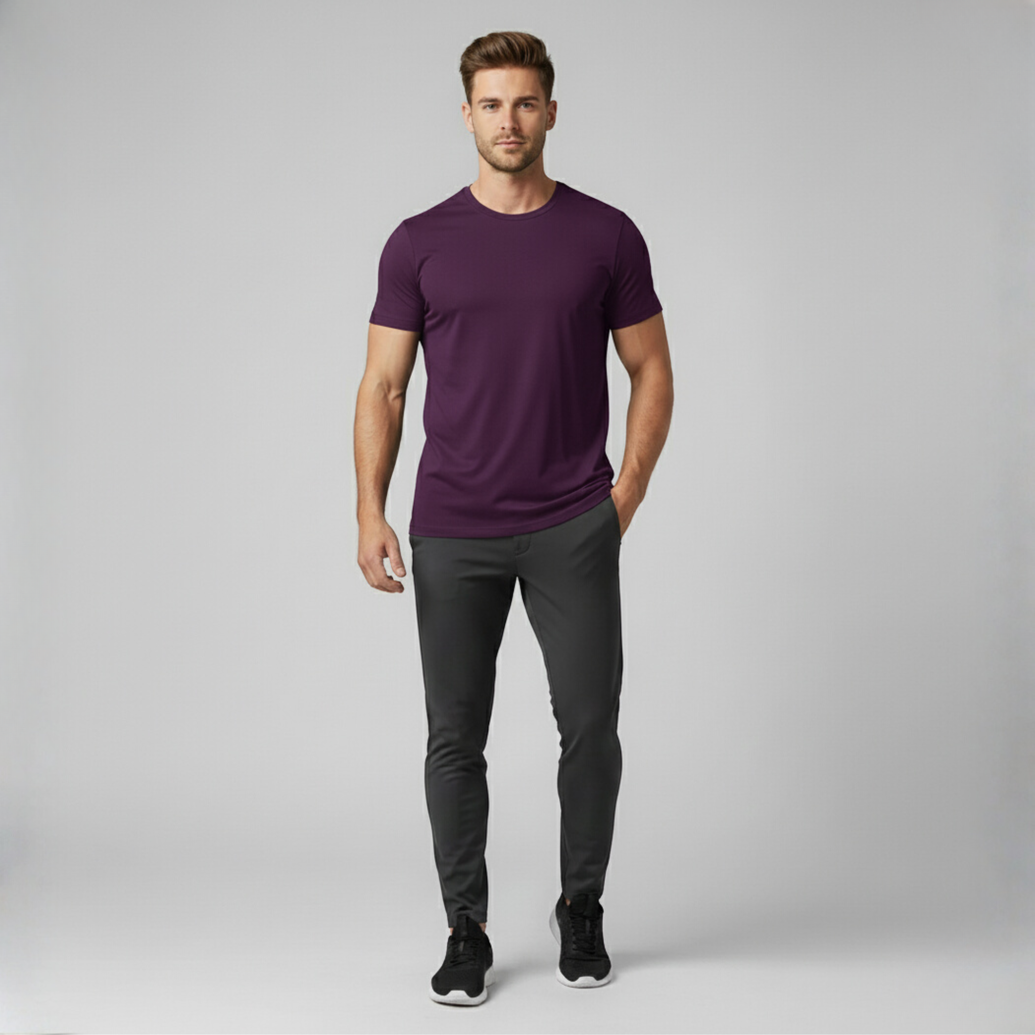 Tech Daily Basic T-Shirt - Grape