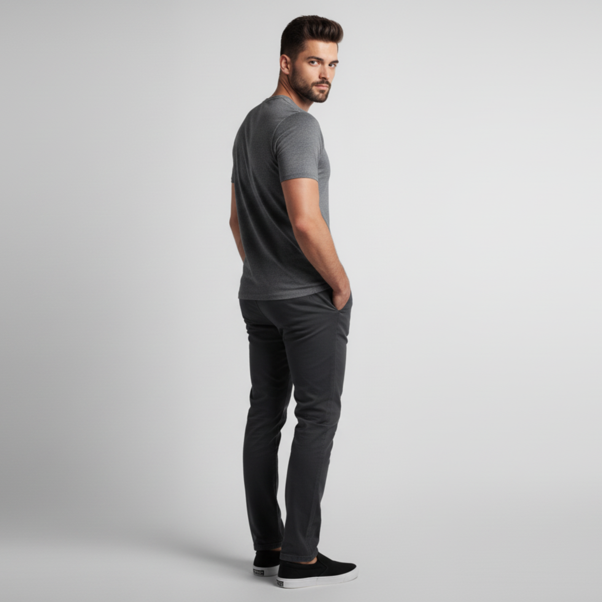 Tech V-Neck T-Shirt – Mescla