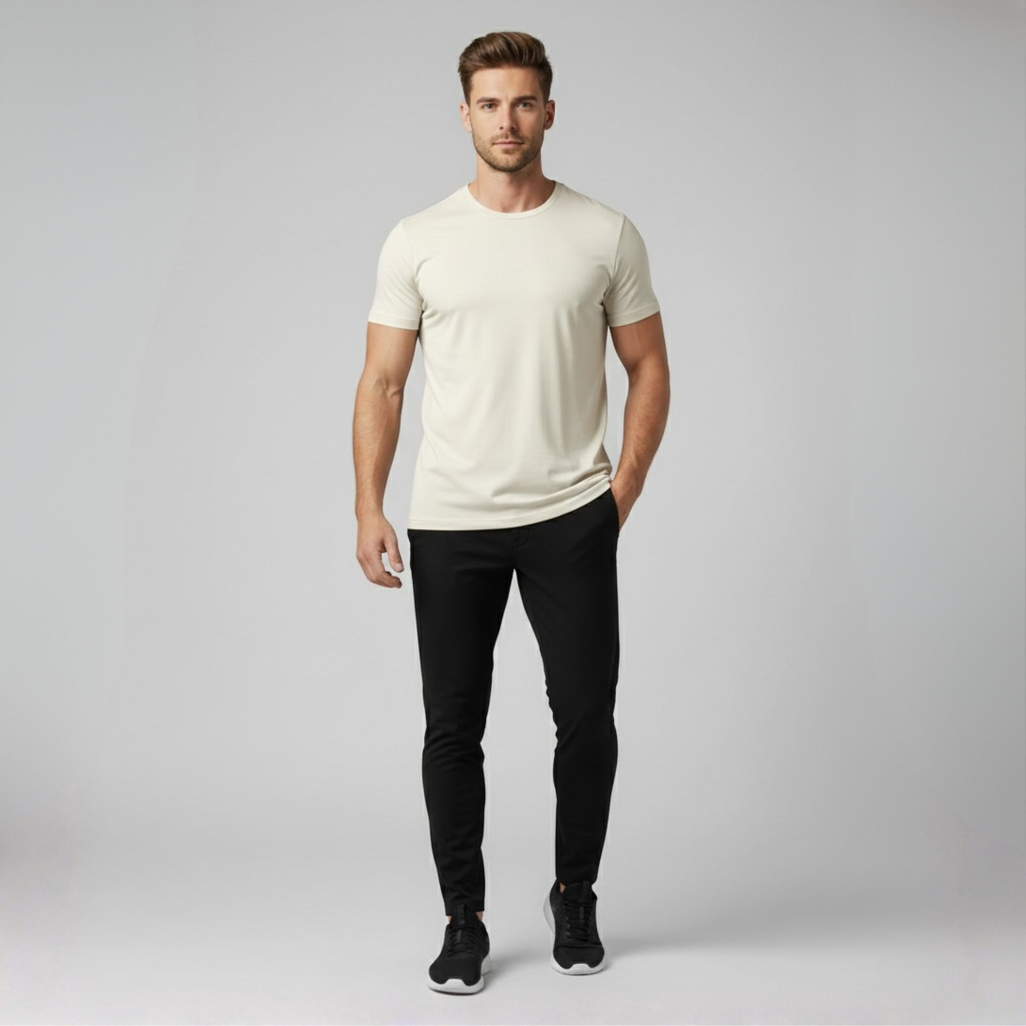 Tech Daily Basic T-Shirt - Off White