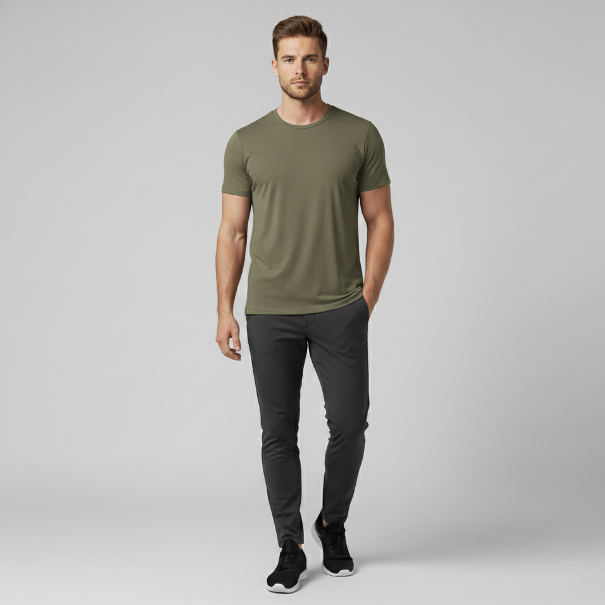 Tech Daily Basic T-Shirt - Dry Leaf