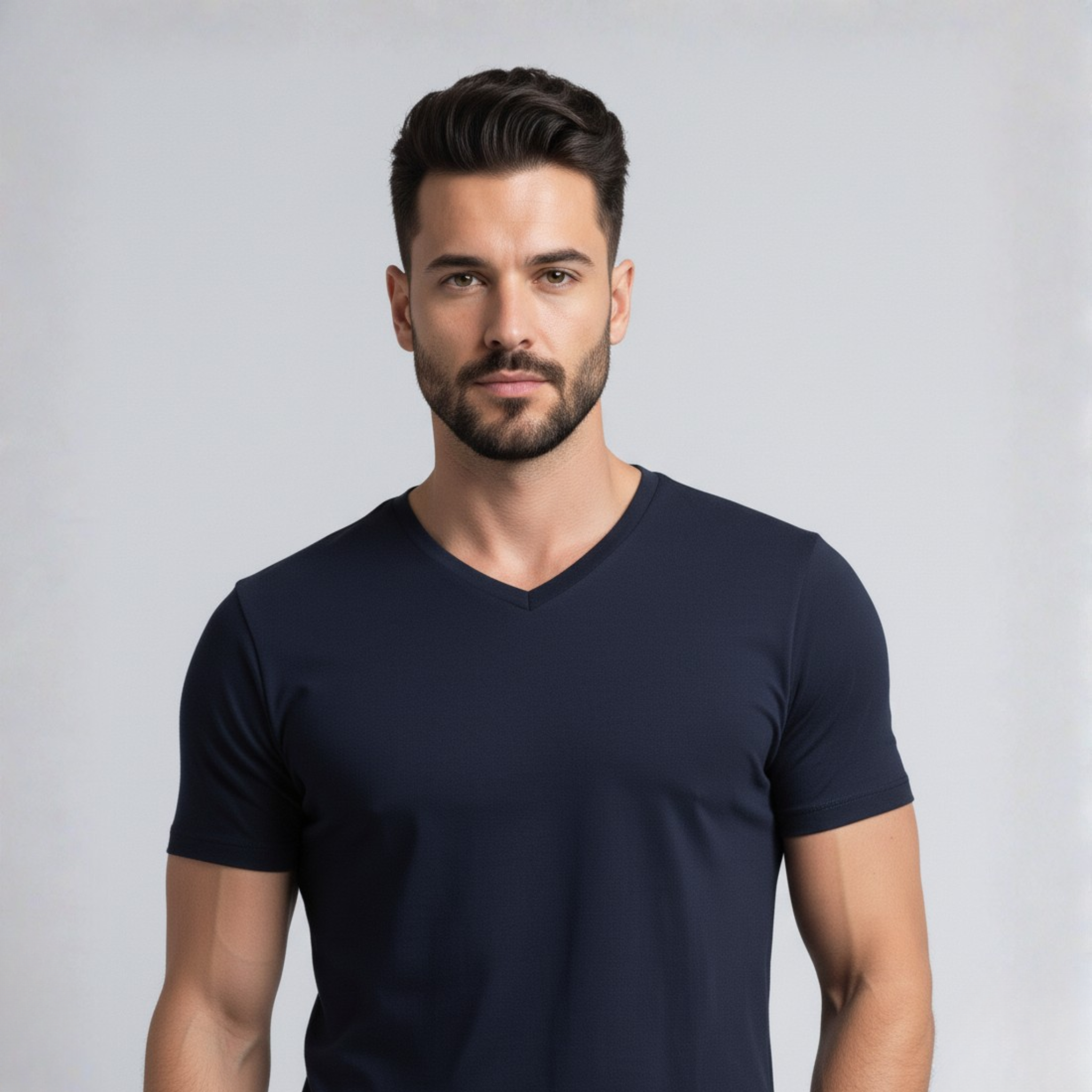 Tech V-Neck T-Shirt – Blue